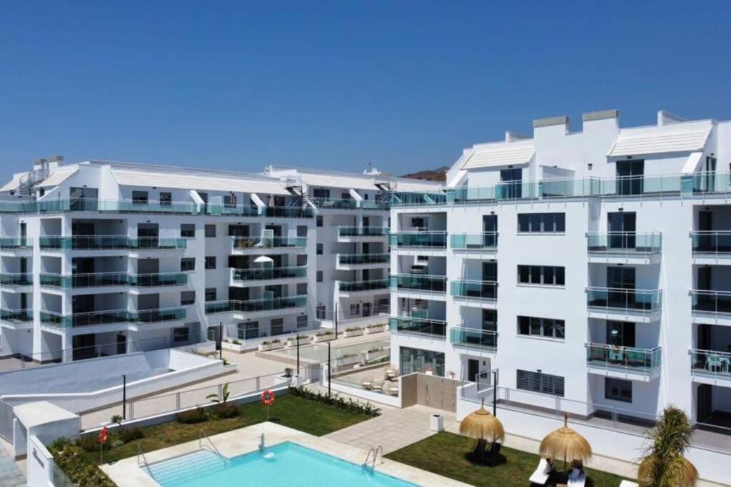 La urbanización desde arriba, apartamento Mar de Dunas en Torrox Costa